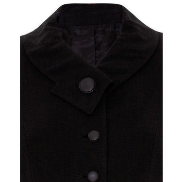 ARCHIVE - 1940s Lesley Faye Black Silk Jacket