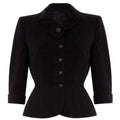 ARCHIVE - 1940s Lesley Faye Black Silk Jacket