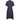 ARCHIVE - 1940s Navy and White Polka Dot Dress