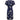 ARCHIVE - 1940s Navy Blue Rayon Dress With Floral Novelty Print