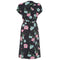 ARCHIVE - 1940s Navy Floral Rayon Dress