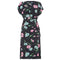 ARCHIVE - 1940s Navy Floral Rayon Dress