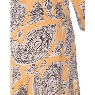 ARCHIVE - 1940s Peach Printed Crepe Dress