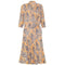 ARCHIVE - 1940s Peach Printed Crepe Dress