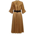 ARCHIVE - 1940s Vintage Gold Satin Dress