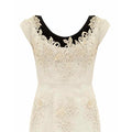 ARCHIVE - 1950s/ 1960s Henry A Conder Embellished Ivory Linen Vintage Dress