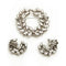 ARCHIVE - 1950s-60s Christian Dior by Kramer Rhinestone Wreath Brooch + Earring Set