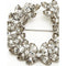 ARCHIVE - 1950s-60s Christian Dior by Kramer Rhinestone Wreath Brooch + Earring Set