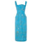 ARCHIVE - 1950s Alfred Shaheen Turquoise Cotton Dress