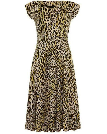 ARCHIVE - 1950s Animal Print Velvet Tarzan Dress