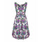 ARCHIVE - 1950s Ascot Model Abstract Rose Print Cotton Dress