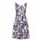 ARCHIVE - 1950s Ascot Model Abstract Rose Print Cotton Dress