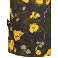 ARCHIVE - 1950s Black Dress with Yellow Floral Print Detail