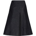 ARCHIVE - 1950s Black Linen & White Raffia Italian Skirt