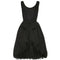 ARCHIVE - 1950s Black Taffeta Bubble Cocktail Dress