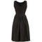 ARCHIVE - 1950s Black Taffeta Vintage Dress with Lace Overlay