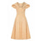 ARCHIVE - 1950s Christian Dior Demi Couture Gold Silk Evening Dress and Shawl