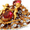 ARCHIVE - 1950s Design Joseff Of Hollywood Antique Gold Cherub Brooch