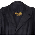 ARCHIVE - 1950s Harvey Nichols Black Silk Evening Swing Duster Coat 1950s