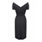 ARCHIVE - 1950s Lord And Taylor Black Silk Cocktail Dress