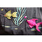 ARCHIVE - 1950s Marjorie Montgomery Black Novelty 3D Hand Painted Fish Print Dress
