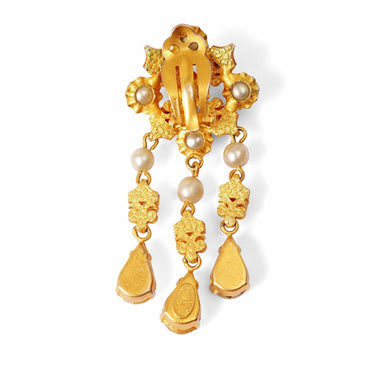 ARCHIVE - 1950s Mitchel Maer for Christian Dior Crystal Teardrop Earrings