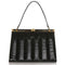 ARCHIVE - 1950s Navy Lizard Skin Handbag