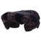 ARCHIVE - 1950s Navy Satin and Velvet Hat
