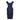 ARCHIVE - 1950s Navy Silk Dress With Tiered Petal Skirt And Peplum Waistband