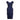 ARCHIVE - 1950s Navy Silk Dress With Tiered Petal Skirt And Peplum Waistband