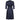 ARCHIVE - 1950s Navy Silk Heart Dress