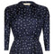 ARCHIVE - 1950s Navy Silk Heart Dress
