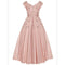 ARCHIVE - 1950s Neiman Marcus Dusky Pink Silk Dress