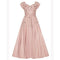 ARCHIVE - 1950s Neiman Marcus Dusky Pink Silk Dress