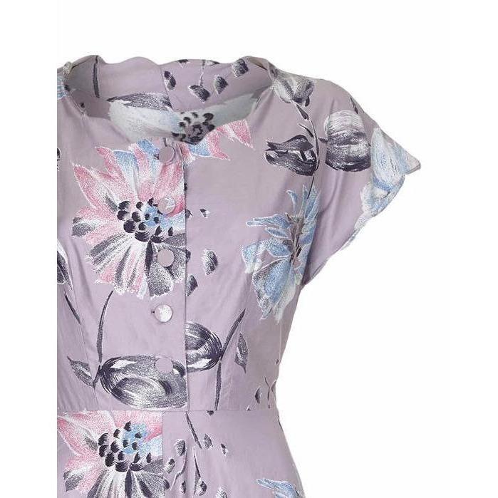 ARCHIVE - 1950s Novelty Austrian Style Musical Themed Cotton Dress