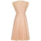 ARCHIVE - 1950s Pale Pink Lace Dress with Applique Detail