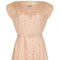 ARCHIVE - 1950s Pale Pink Lace Dress with Applique Detail