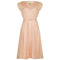 ARCHIVE - 1950s Pale Pink Lace Dress with Applique Detail