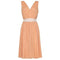 ARCHIVE - 1950s Peach Minx Modes Dress