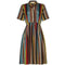 ARCHIVE - 1950s Peck & Peck Striped Silk Shirt Dress