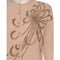 ARCHIVE - 1950s Pink Cashmere Cardigan with Asymmetrical Beading