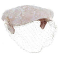 ARCHIVE - 1950s Pink Sequined Hat with Net