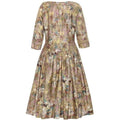 ARCHIVE - 1950s Polished Cotton Dress With Floral Print