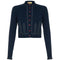 ARCHIVE - 1950s Pringle Navy Cashmere Cardigan