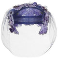 ARCHIVE - 1950s Purple Floral Hat with Net