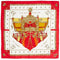 ARCHIVE - 1950s Red White and Gold Vue de Carrosse Hermes Scarf
