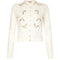 ARCHIVE - 1950s Schiaparelli White Beaded Cardigan