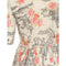 ARCHIVE - 1950s Silk Day Dress with Floral and Country Scene Print
