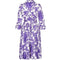 ARCHIVE - 1950s Tudor Purple Rose Print Shirt Waister Dress