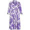 ARCHIVE - 1950s Tudor Purple Rose Print Shirt Waister Dress